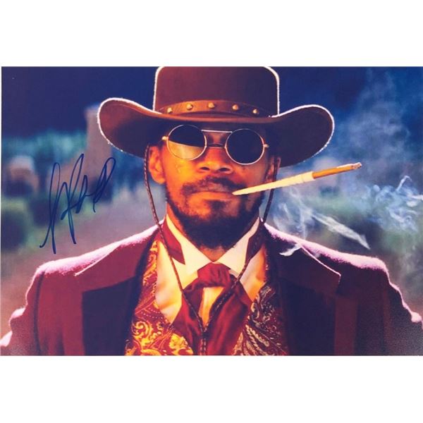 Django Unchained Jamie Foxx facsimile signed  movie photo