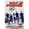 Image 1 : Fast & Furious 5 cast facsimile signed movie photo