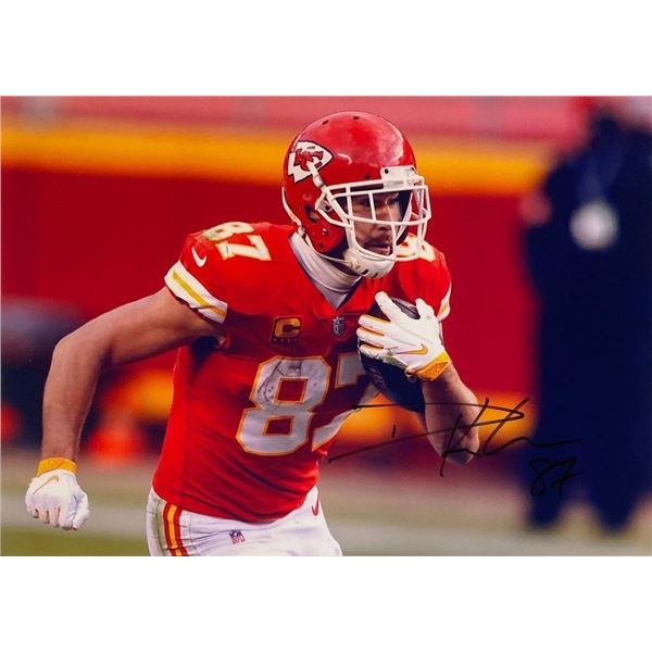 Kansas City Chiefs Travis Kelce facsimile signed   photo