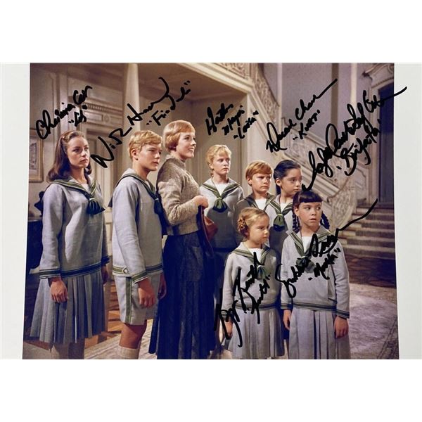 The Sound of Music cast facsimile signed movie photo