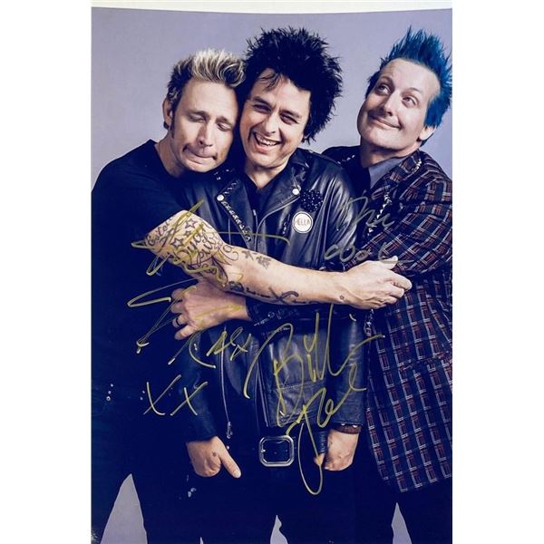 Green Day band facsimile signed  photo