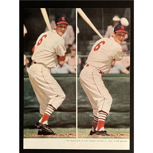 MLB Hall of Famer St. Louis Cardinals Stan Musial Magazine Page