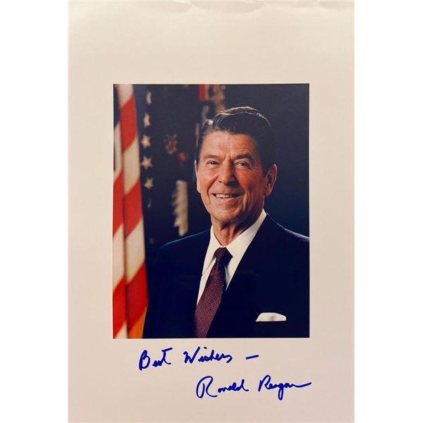 Ronald Reagan facsimile signed photo