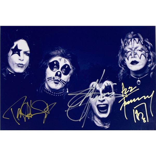 Kiss band facsimile signed  photo