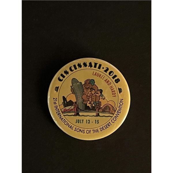 2018 Cincinnati 21st International Sons of the Desert Convention Pin