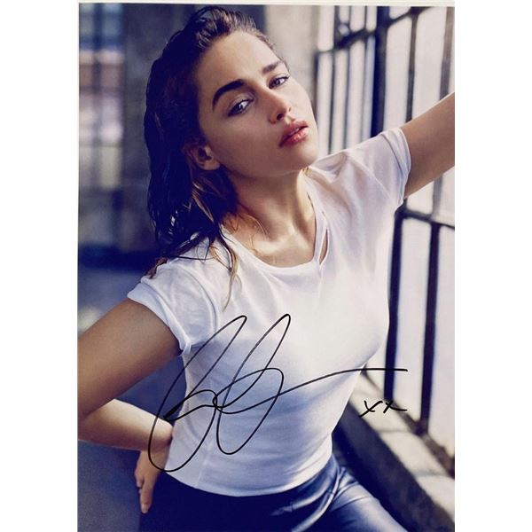 Emilia Clarke facsimile signed  movie photo