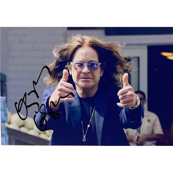Ozzy Osbourne facsimile signed  photo
