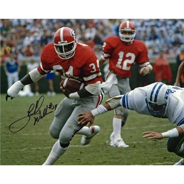 Dallas Cowboys Herschel Walker facsimile signed  photo