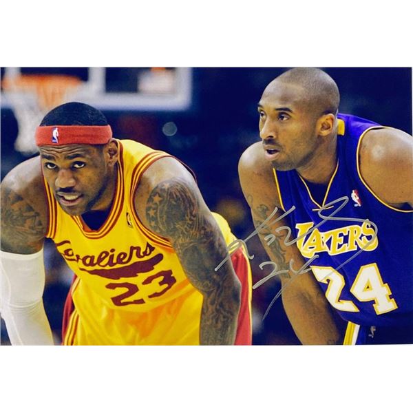 LA Lakers Kobe Bryant facsimile signed photo