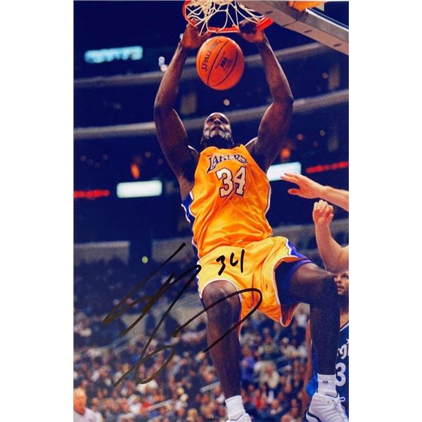 NBA legend Shaquille O'Neal facsimile signed  photo