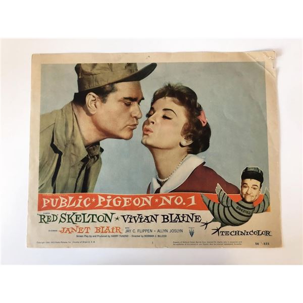 Public Pigeon No. 1  original 1956 vintage lobby card