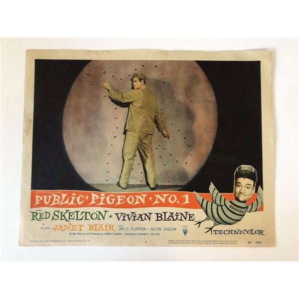 Public Pigeon No. 1  original 1956 vintage lobby card