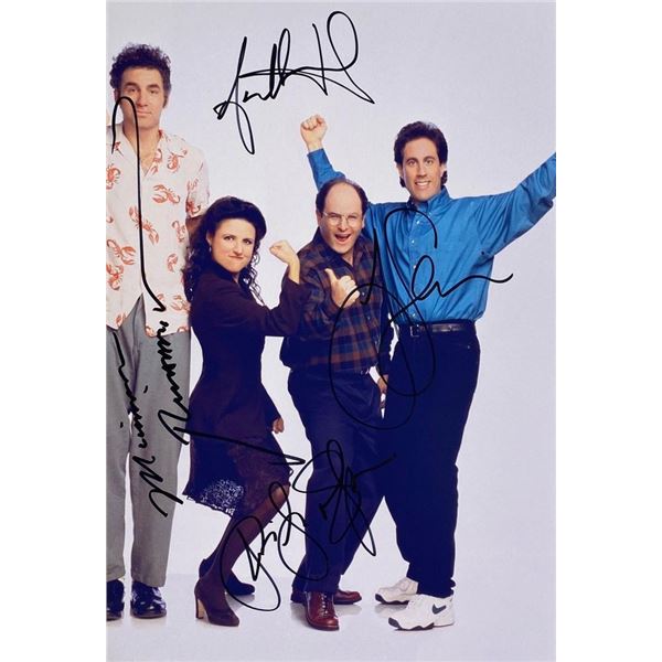 Seinfeld cast facsimile signed  photo