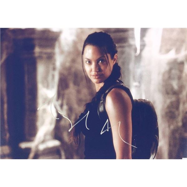 Lara Croft: Tomb Raider Angelina Jolie facsimile signed  movie photo