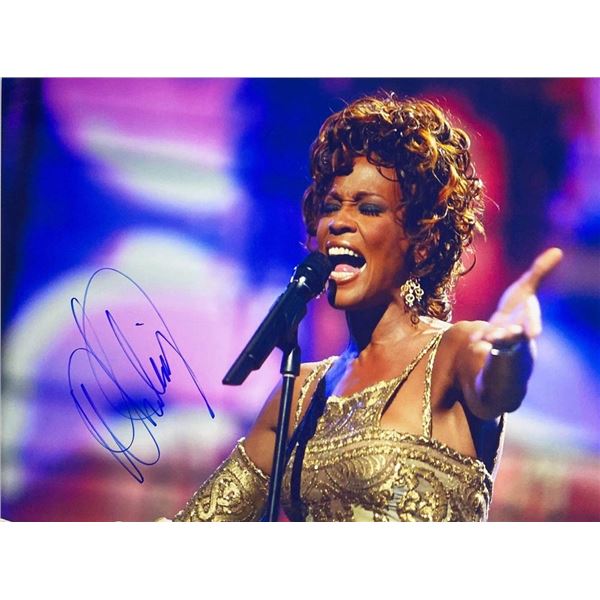 Whitney Houston facsimile signed  photo