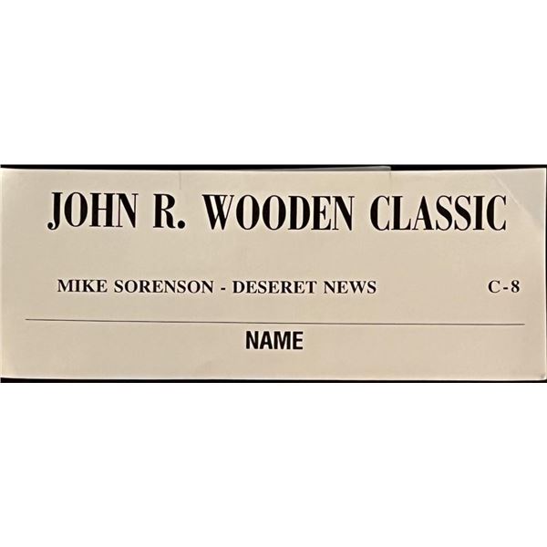 John Wooden Classic Press Assignment Card