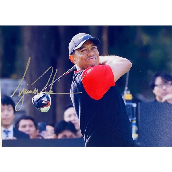 PGA Champ Tiger Woods facsimile signed  photo