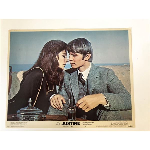 Justine original 1969 vintage lobby card