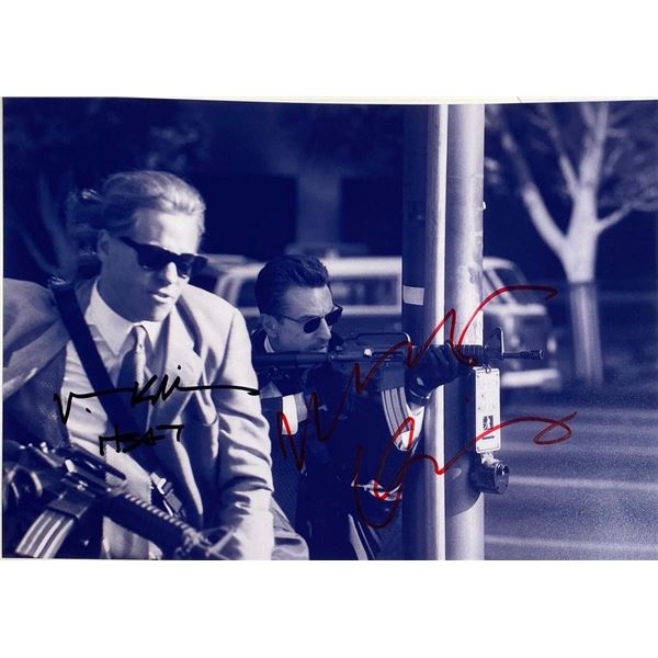 Heat Val Kilmer and Robert De Niro facsimile signed movie photo