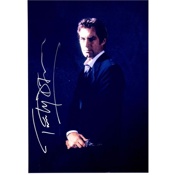 James Bond Timothy Dalton facsimile signed photo
