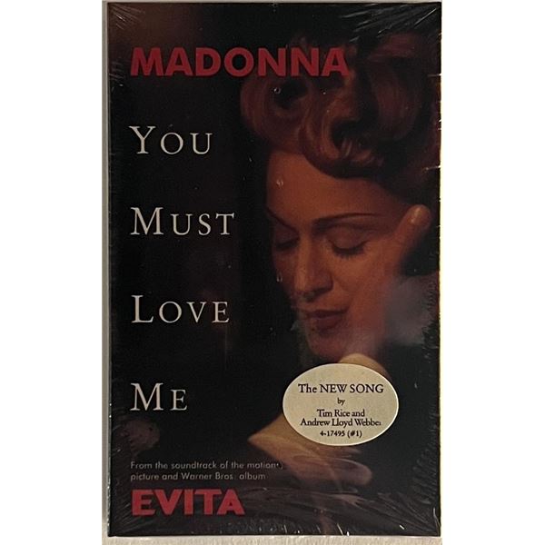Evita Madonna You Must Love Me cassette single