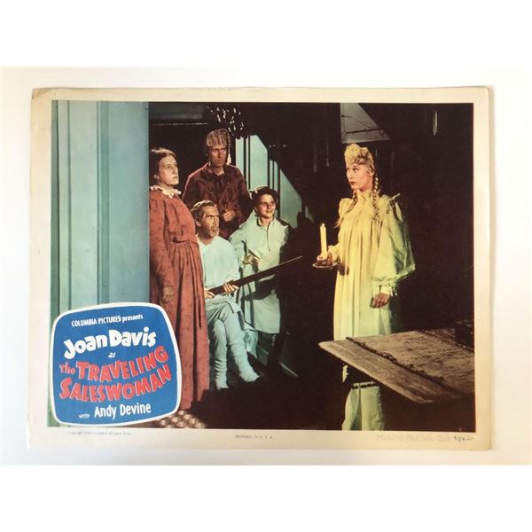 The Traveling Saleswoman original 1949 vintage lobby card