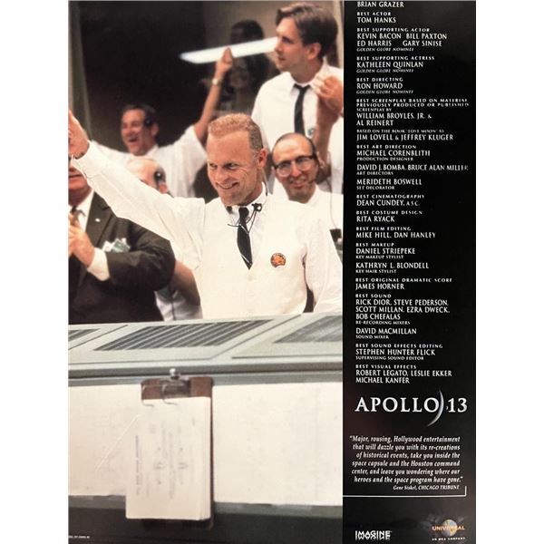 Apollo 13 promo sheet