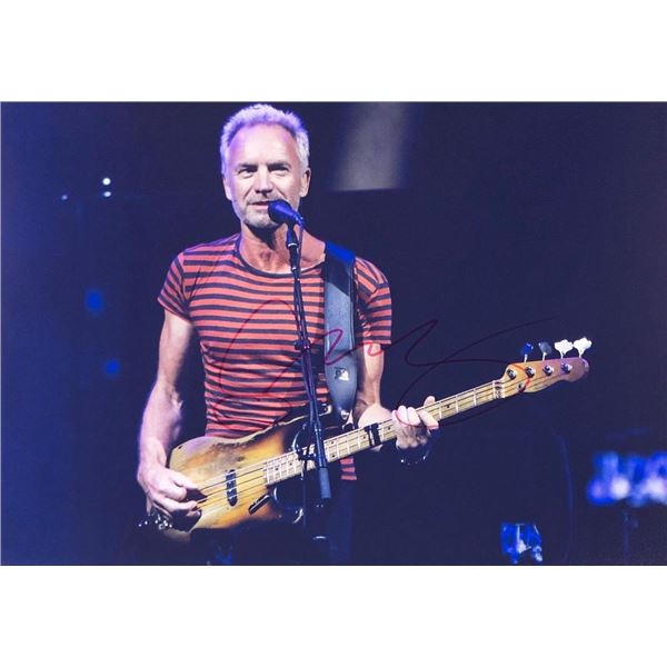 Sting facsimile signed  photo