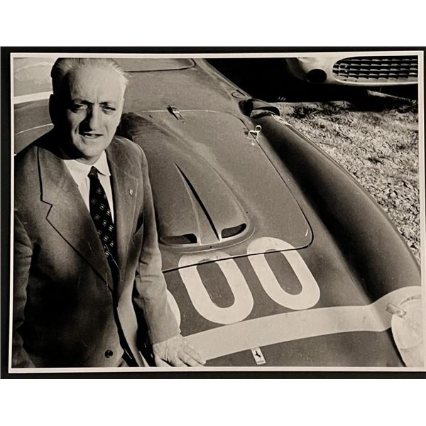 Enzo Ferrari Unsigned Photo