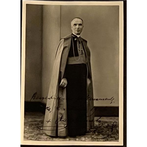 Vintage signed photo of unknown Catholic member