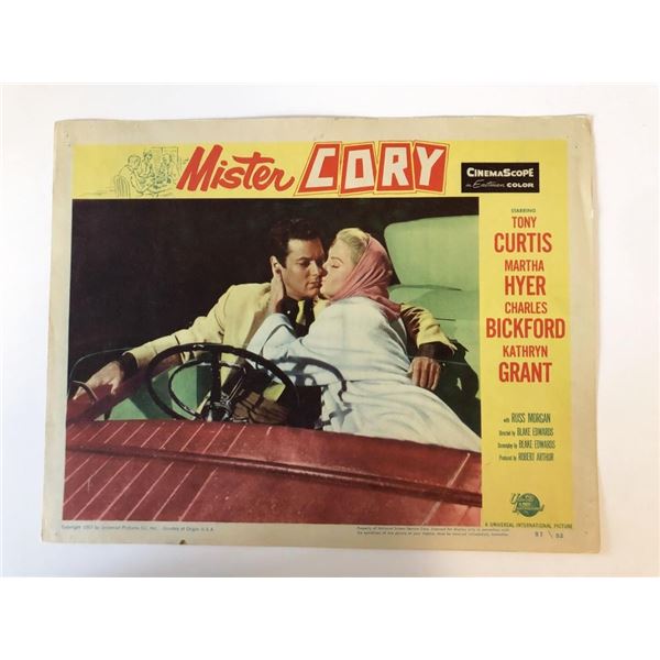 Mister Cory original 1957 vintage lobby card