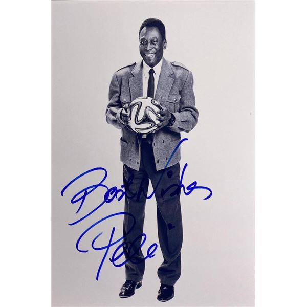 PelÃ© facsimile signed  photo