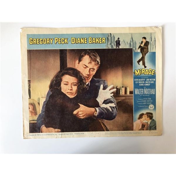 Mirage original 1965 vintage lobby card