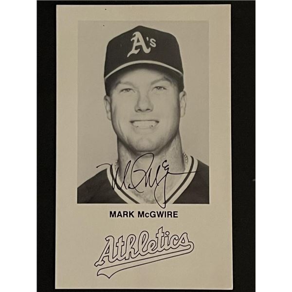 Oakland Athletics Mark McGwire Facsimile Signed Photo