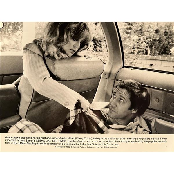 Chevy Chase/ Goldie Hawn unsigned photo