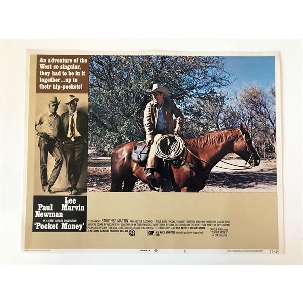 Pocket Money original 1972 vintage lobby card