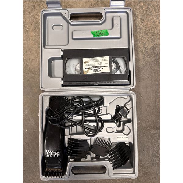 Hair trimmer with carrying case