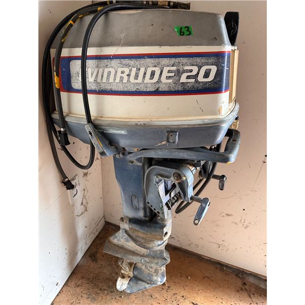 Evinrude 20 outboard boat motor - not tested