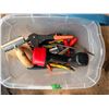 Image 1 : Small bin of hand tools