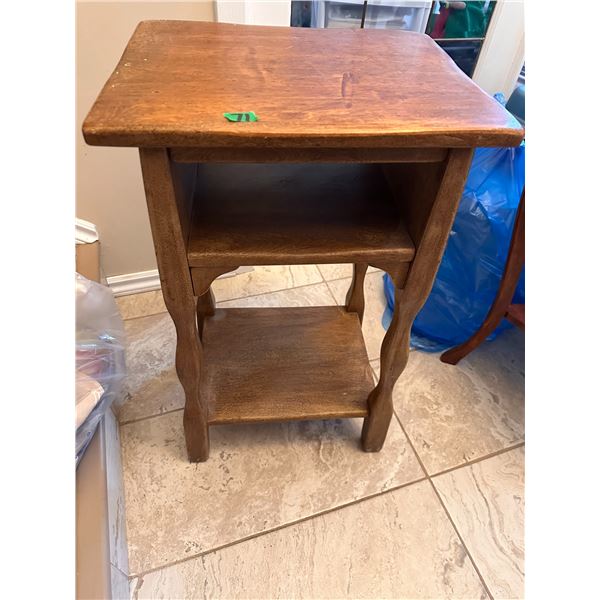 Solid wood vintage side table