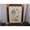 Image 1 : Framed John Wayne art by Banoe 1975