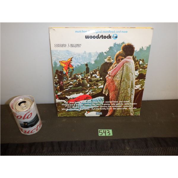 3 Record set with music from the original soundtrack of Woodstock