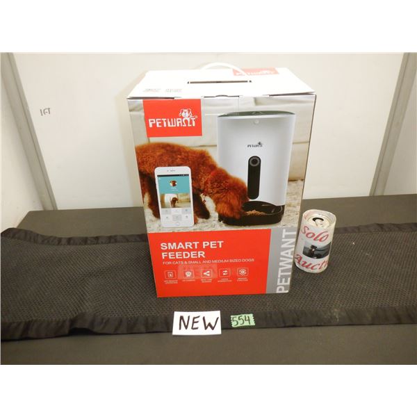 Petwant brand automatic smart pet feeder for cats and medium sized dogs