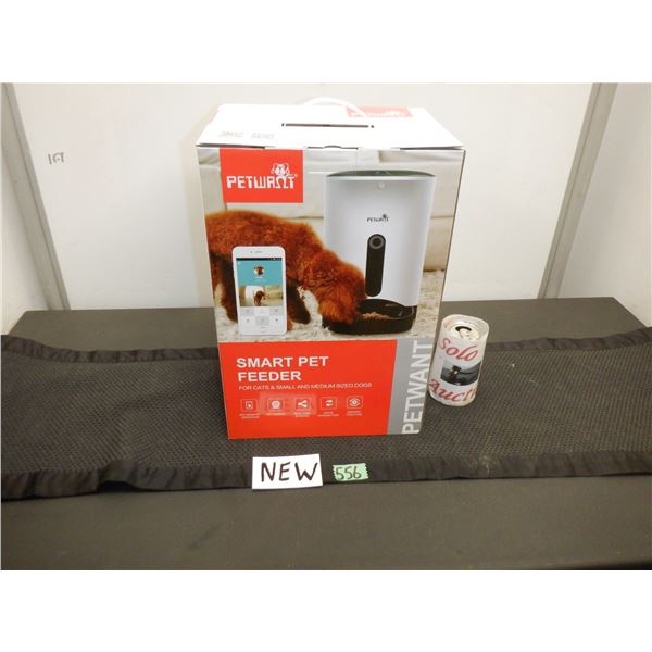 Petwant brand automatic smart pet feeder for cats and medium sized dogs