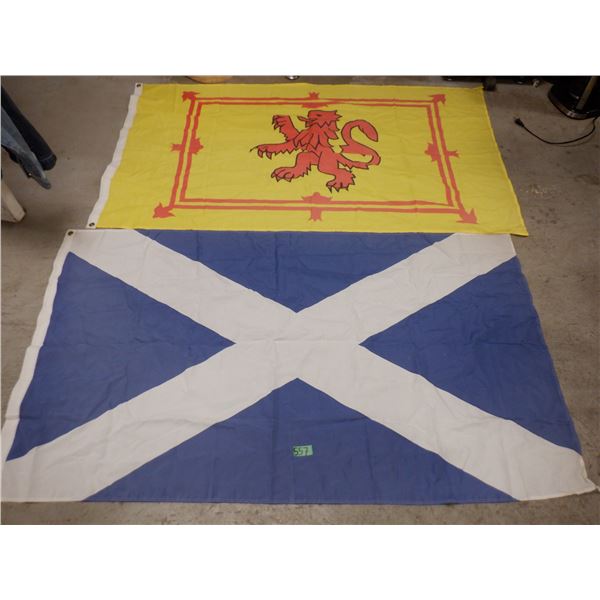 2 Scottish flags