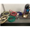 Image 1 : Lot of various hoses, extension cord and Giant Spot Lite