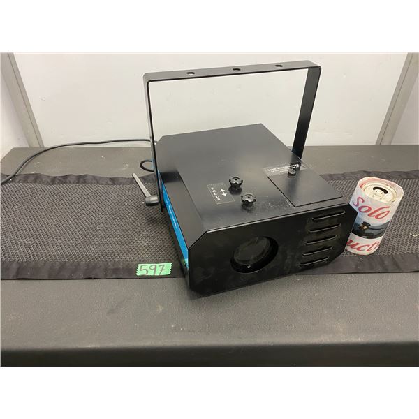 Laser light projector commonly used for stage lighting creating various patterns with multiple colou