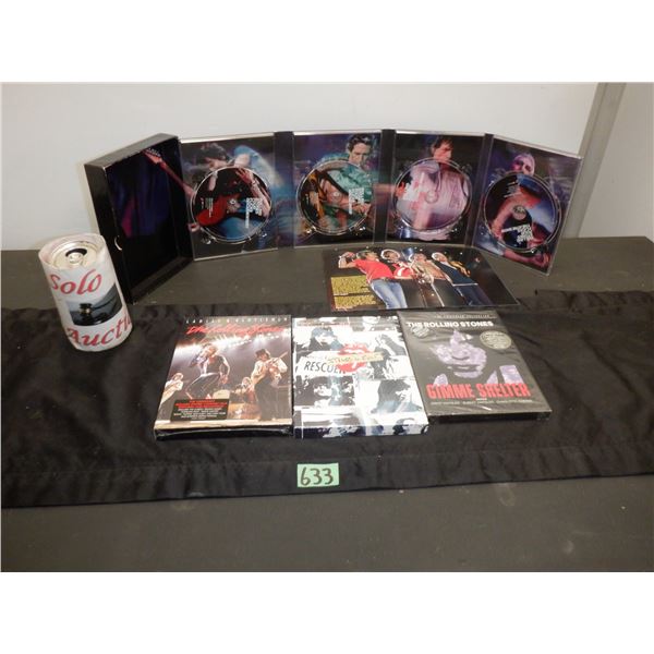 Box sets of Rock and Roll movies all featuring the Rolling Stones