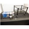Image 1 : Bathroom faucet set and small cart on casters