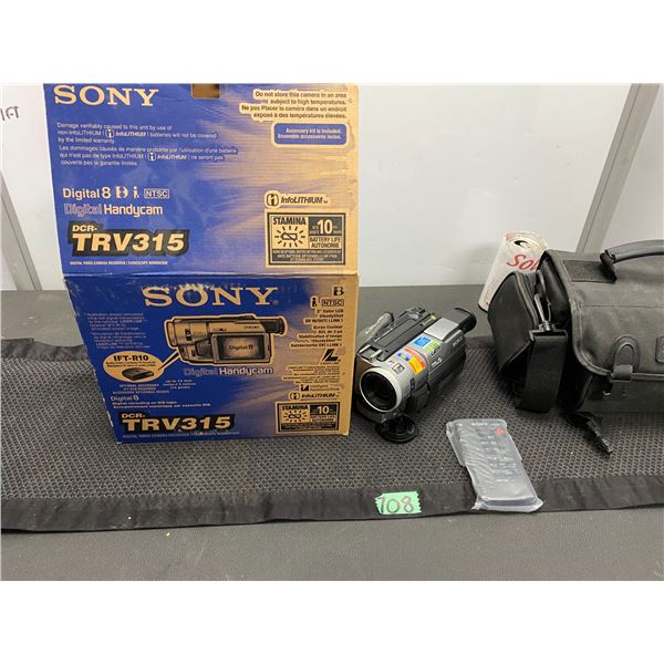 Sony video camera, DCR-TRV315 with original box and carrying case